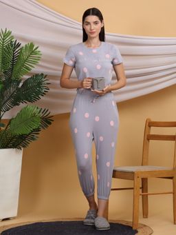Sweet Dreams - Women Lavender Printed Jumpsuit