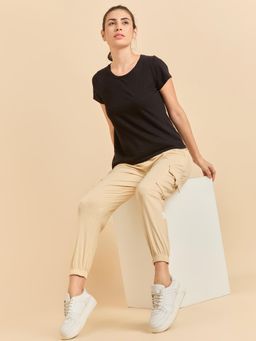 Sweet Dreams - Women Beige Solid Pyjama