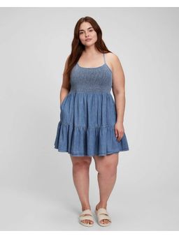 GAP - Blue Women's Denim A-Line Mini Dress