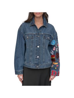 DKNY - Blue L/S Denim Patches Jacket