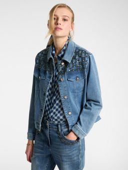 Elena Miro - Blue Statement Denim Jacket