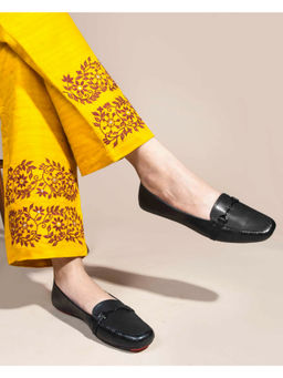 SHUZ TOUCH - Women Black Ballerinas Round Toe Flats