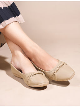 SHUZ TOUCH - Comfort Walking Beige Chiku Ballerinas