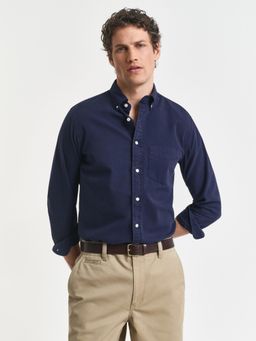 GANT - Men Blue Solid Shirt