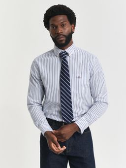 GANT - Men Blue Striped Button-Down Shirt