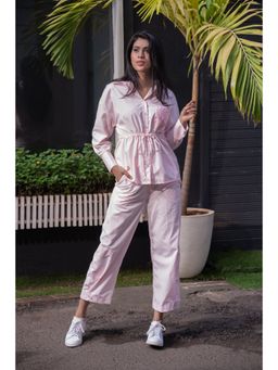 MEHAK MURPANA - Baby Pink Embroidered Co Ord (Set of 2)