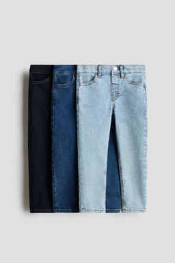 H&M - Boys Blue 3-Pack Comfort Stretch Slim Fit Jeans