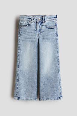 H&M - Girls Blue Superstretch Wide Leg Jeans