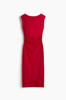 H&M - Women Red Cap-Sleeved Dress