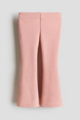 H&M - Girls Pink Flared Ponte Di Roma Leggings