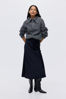 H&M - Women Blue Midi Skirt