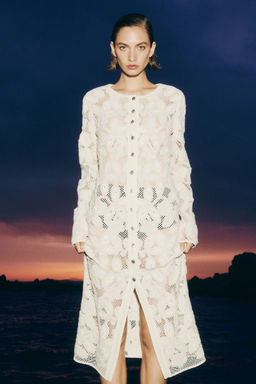 H&M - Women White Long Lace Dress