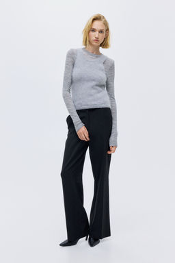 H&M - Women Grey Bootcut Trousers