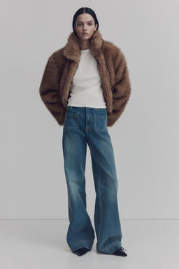 H&M - Women Blue Wide High Jeans