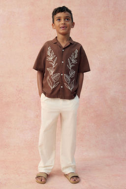 H&M - Boys Beige Cotton Trousers