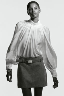 H&M - Women Black Belted Mini Skirt