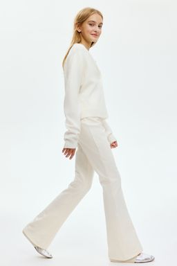 H&M - Girls White Flared Joggers