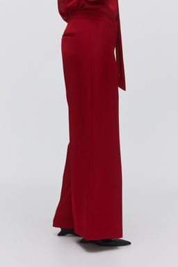 H&M - Women Red Wide Trousers