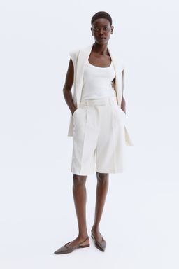 H&M - Women White Bermuda Shorts