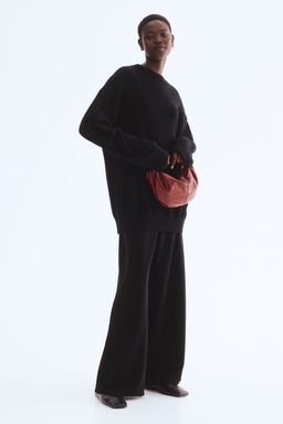 H&M - Women Black Shimmering Trousers