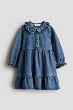 H&M - Girls Blue Collared Denim Dress