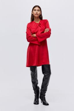H&M - Women Red Twist-Detail Dress
