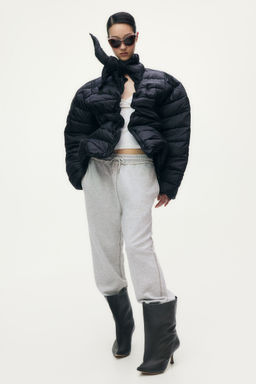 H&M - Women Grey Motif-Detail Joggers