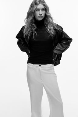 H&M - Women White Tailored Trousers