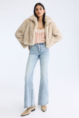 H&M - Women Blue Flared High Jeans