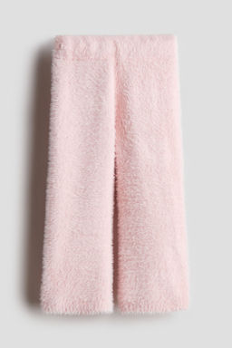 H&M - Girls Pink Fluffy-Knit Leggings