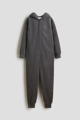 H&M - Boys Grey Pile Jumpsuit