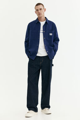 H&M - Men Blue Baggy Carpenter Jeans