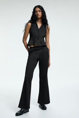 H&M - Women Black Tailored Trousers