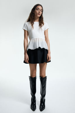 H&M - Women Black Circular Mini Skort