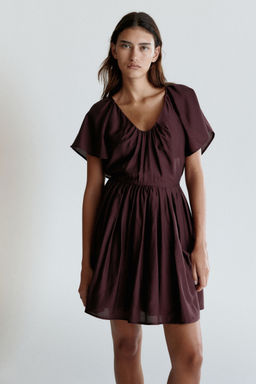 H&M - Women Red Flared-Skirt Dress