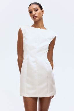 H&M - Women White Bow-Detail Dress