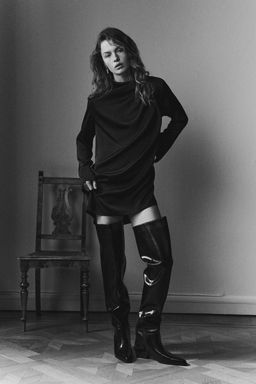 H&M - Women Black Draped Dress