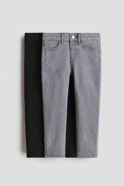 H&M - Boys Black 2-Pack Slim Fit Jeans