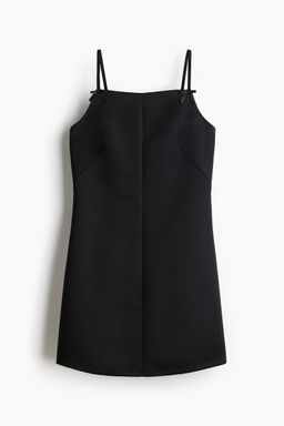 H&M - Women Black Satin Strappy Dress