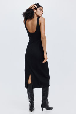 H&M - Women Black Ponte Di Roma Dress