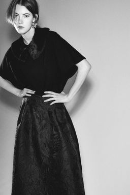 H&M - Women Black Flared Skirt