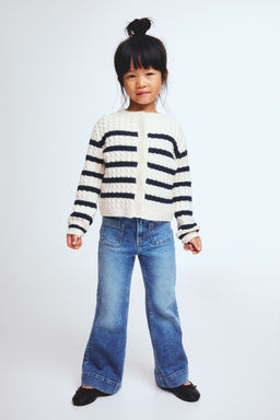 H&M - Girls Blue Flared Jeans