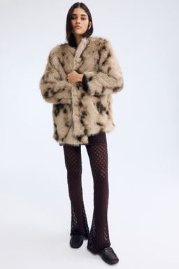 H&M - Women Red Shimmering Pointelle-Knit Trousers