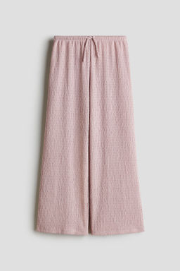H&M - Girls Pink Textured Jersey Trousers