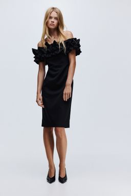 H&M - Women Black Off-The-Shoulder Dress
