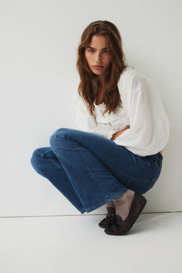 H&M - Women Blue Flared Low Jeans