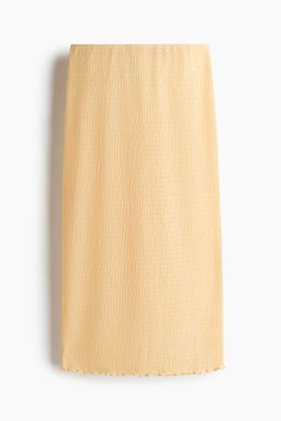 H&M - Women Yellow Smocked Skirt
