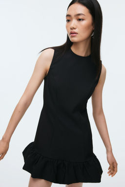 H&M - Women Black Open-Back Mini Dress
