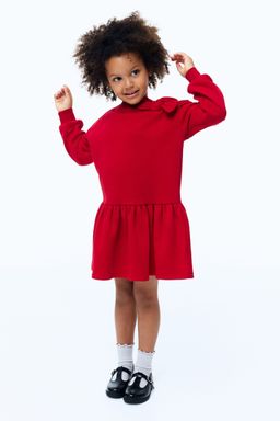 H&M - Girls Red Sweatshirt Dress