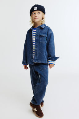 H&M - Boys Blue Cotton Denim Trousers